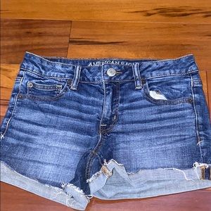 american eagle super stretch jean shorts size 8